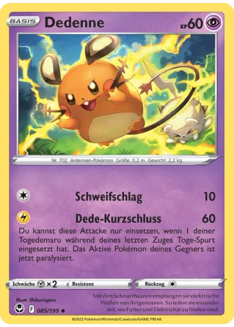 Dedenne #085/195 — Silberne Sturmwinde