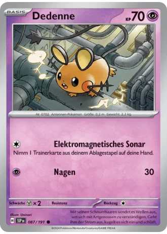 Dedenne #087/191 — Stürmische Funken