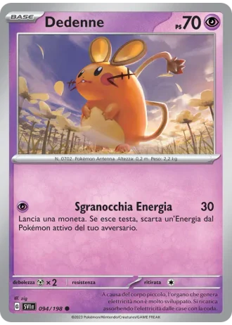 Dedenne #094 — Scarlatto e Violetto