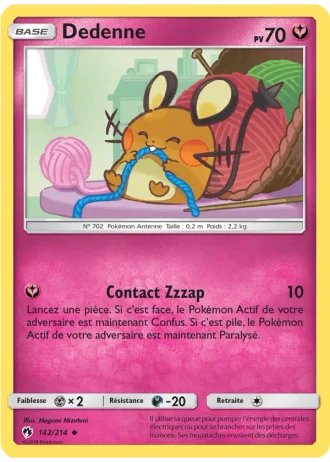Dedenne #142 — Tonnerre Perdu