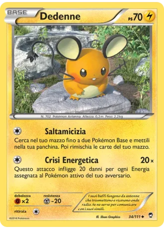 Dedenne #34/111 — Colpi Furiosi