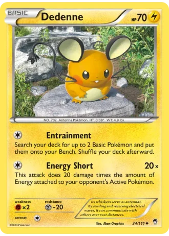 Dedenne #34 — Furious Fists