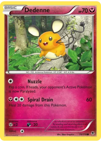 Dedenne #70/119 — Phantom Forces
