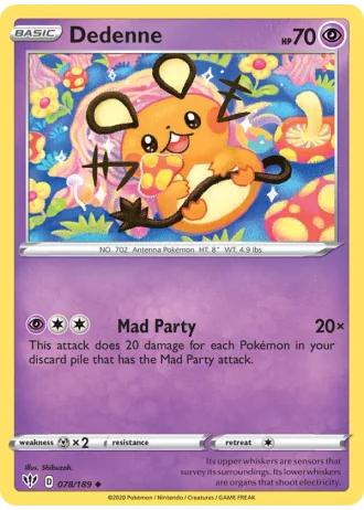Dedenne #78/189 — Darkness Ablaze