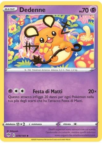 Dedenne #78 — Fiamme Oscure
