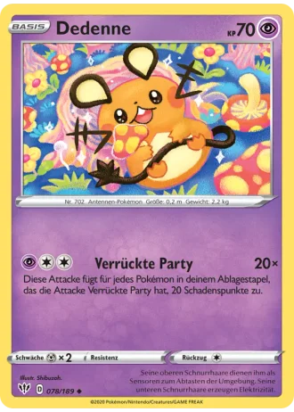 Dedenne #78 — Flammende Finsternis