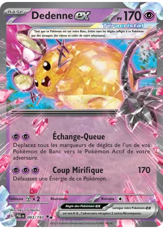 Dedenne ex #093/193 — Évolutions à Paldea