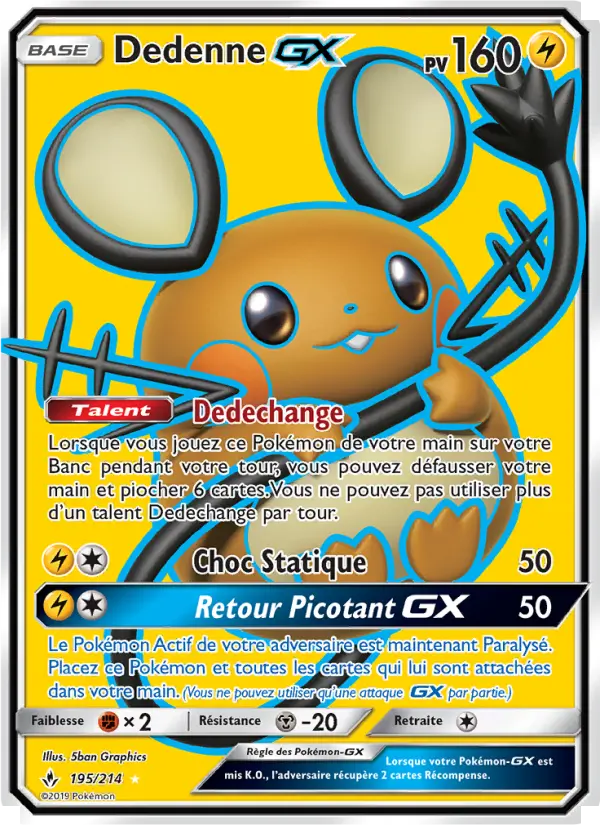 Dedenne GX #195 — Alliance Infaillible