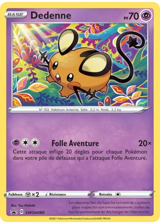 Dedenne SWSH080 — Épée & Bouclier Promos