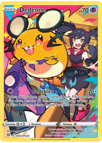 Dedenne TG07 — Trainergalerie (Strahlende Sterne)