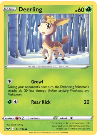 Deerling #11/198 — Chilling Reign