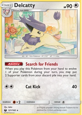 Delcatty #121/168 — Celestial Storm