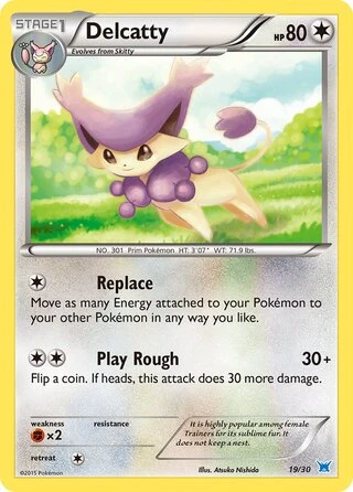 Delcatty #19 — XY trainer Kit (Latios)