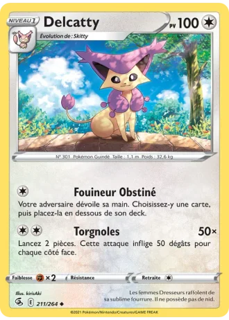 Delcatty #211 — Poing de Fusion