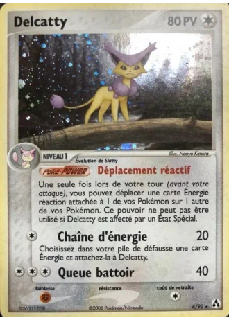 Delcatty #4/92 — EX Créateurs de légendes