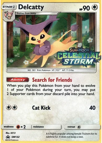 Delcatty SM132 — Sun & Moon Promos