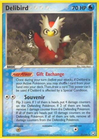 Delibird #21/109 — Team Rocket Returns