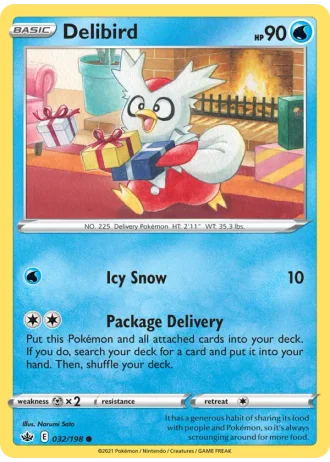 Delibird #32/198 — Chilling Reign