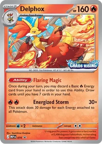 Delphox #074 — MEP Black Star Promos