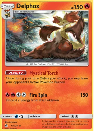 Delphox #17/131 — Forbidden Light