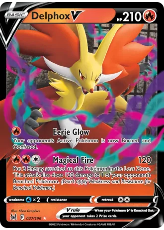 Delphox V #027/196 — Lost Origin