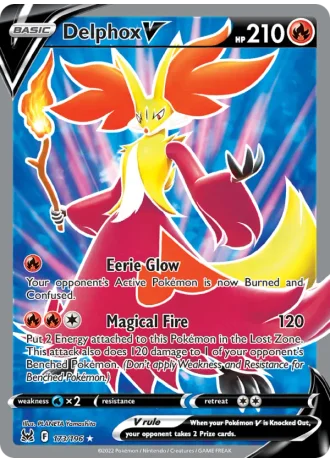 Delphox V #173/196 — Lost Origin