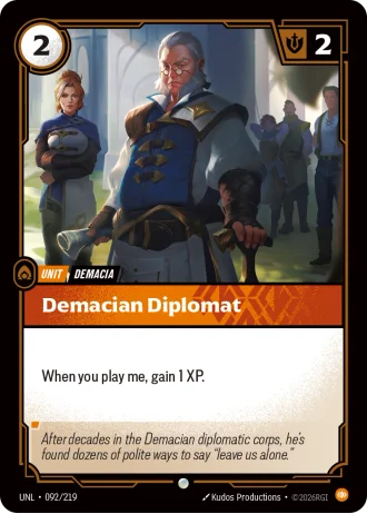 Demacian Diplomat #092/219 — Unleashed