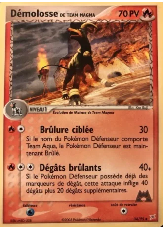 Démolosse de Team Magma #34 — EX Team Magma vs Team Aqua