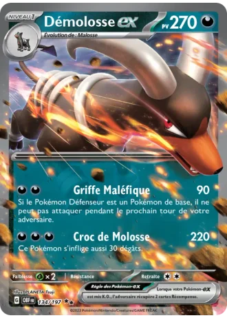 Démolosse ex #134/197 — Flammes Obsidiennes