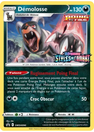 Démolosse SWSH090 — Épée & Bouclier Promos