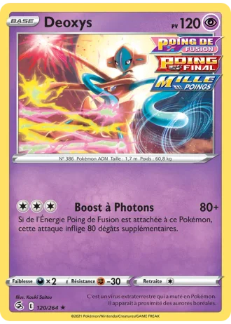 Deoxys #120 — Poing de Fusion