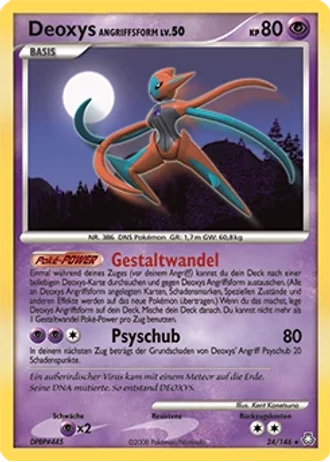 Deoxys Angriffsform #24/146 — Erwachte Legenden
