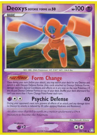 Deoxys Defense Forme #25 — Legends Awakened