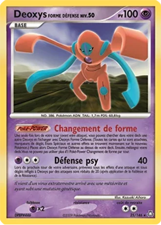 Deoxys Forme Défense #25 — Éveil des Légendes