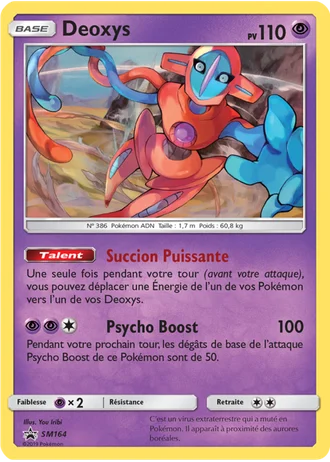 Deoxys SM164 — Soleil & Lune Promos