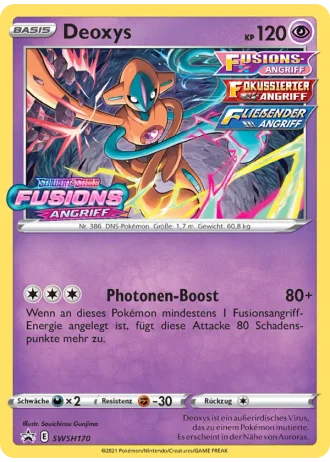 Deoxys SWSH170 — Schwert & Schild Promos