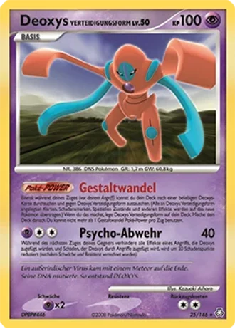 Deoxys Verteidigungsform #25/146 — Erwachte Legenden