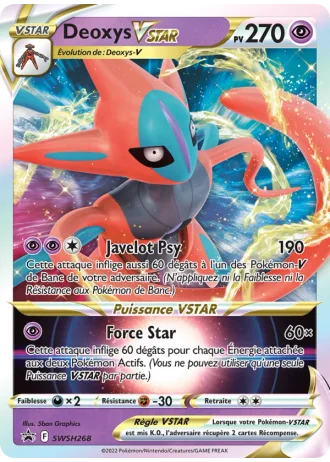 Deoxys VSTAR SWSH268 — Épée & Bouclier Promos