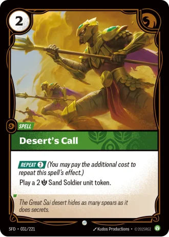 Desert's Call #031/221 — Spiritforged