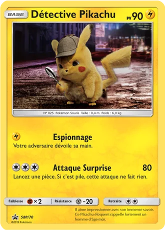 Détective Pikachu SM170 — Soleil & Lune Promos