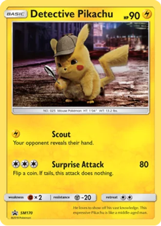 Detective Pikachu SM170 — Sun & Moon Promos