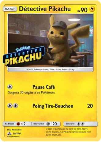 Détective Pikachu SM190 — Soleil & Lune Promos