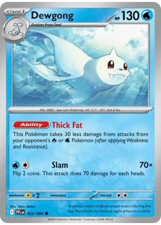Dewgong #022/94 — Phantasmal Flames