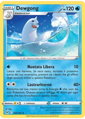 Dewgong #034/196 — Origine Perduta