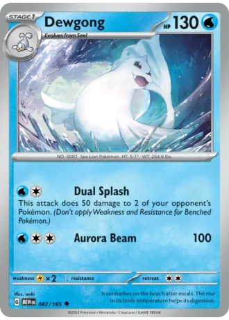 Dewgong #087/165 — 151
