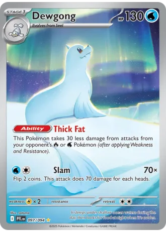 Dewgong #097/94 — Phantasmal Flames
