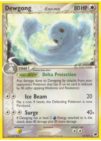 Dewgong #15 — Dragon Frontiers