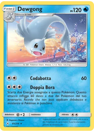 Dewgong #45/214 — Legami Inossidabili