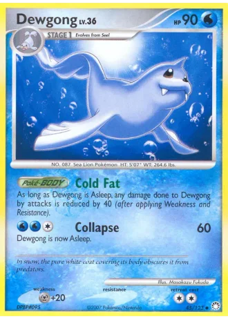 Dewgong #45/123 — Tesori Misteriosi