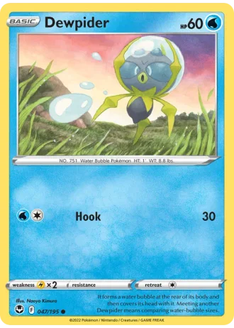 Dewpider #047/195 — Silver Tempest
